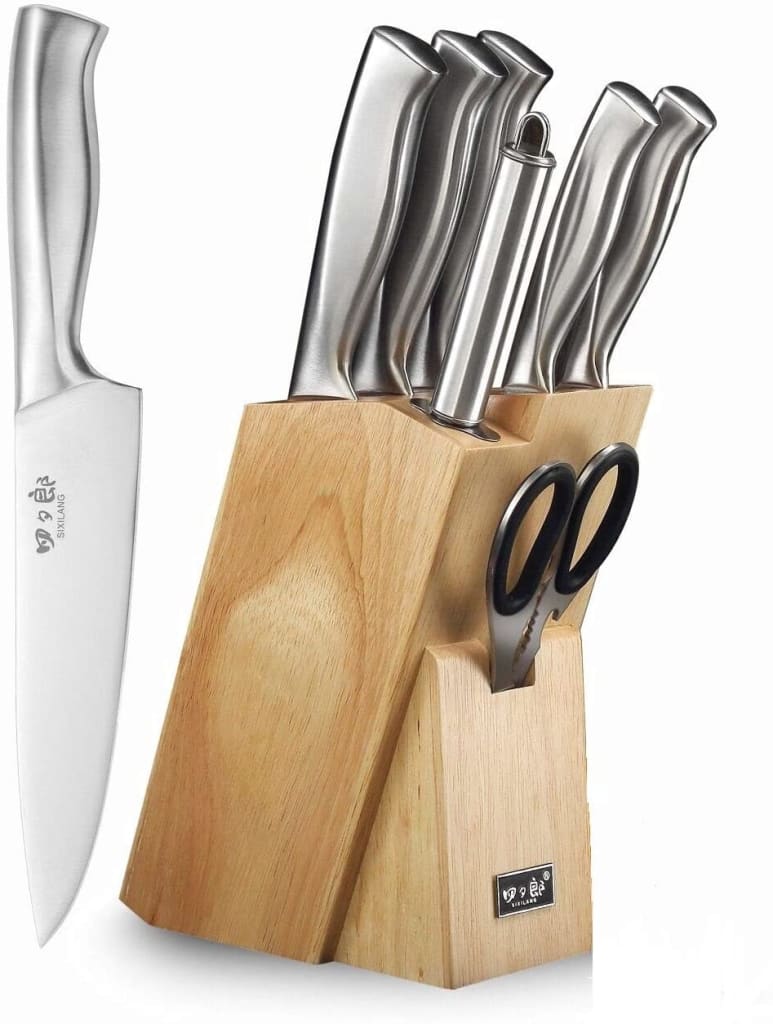 SIXILANG Steak knife Set, 4-Piece Premium Stainless Steel Steak