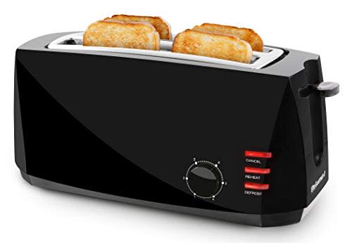 Elite Gourmet ESM-2207 Sandwich Panini Maker Grilled Cheese Machine, Tuna  Melt Omelets PFOA-Free Non-stick Surface, 2 Slice, Black