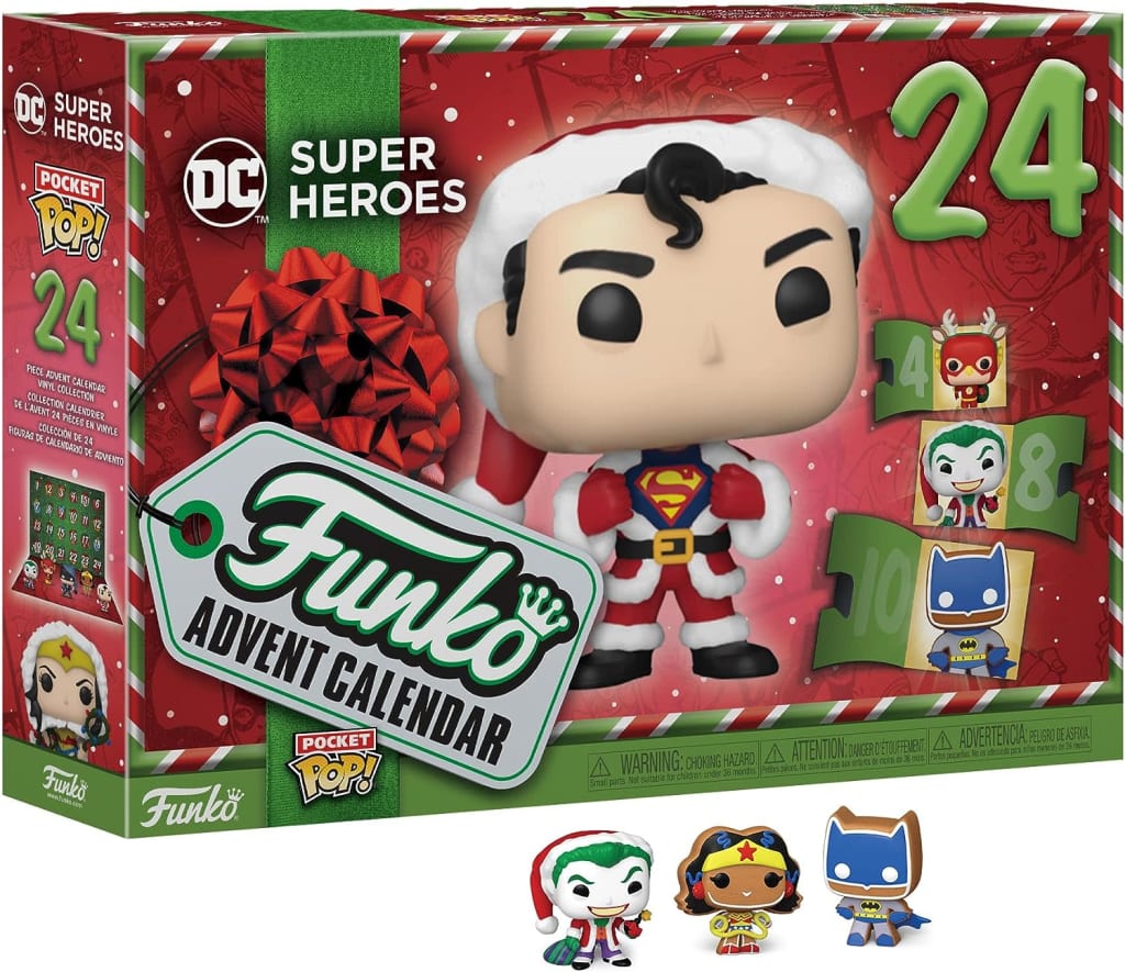 DC Super Heroes Funko Pocket Pop! Holiday 24 Day Advent Calendar