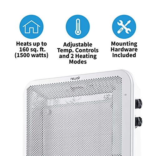 Newair Portable 400-watt Under Desk Heater with Slim Fit Design and Silent,  Energy Efficient Operation