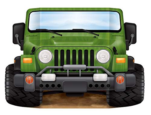 Beistle Jungle Safari Jeep Photo Prop Backdrop for Birthday Party Supplies,  Multicolored for $12 - 57973