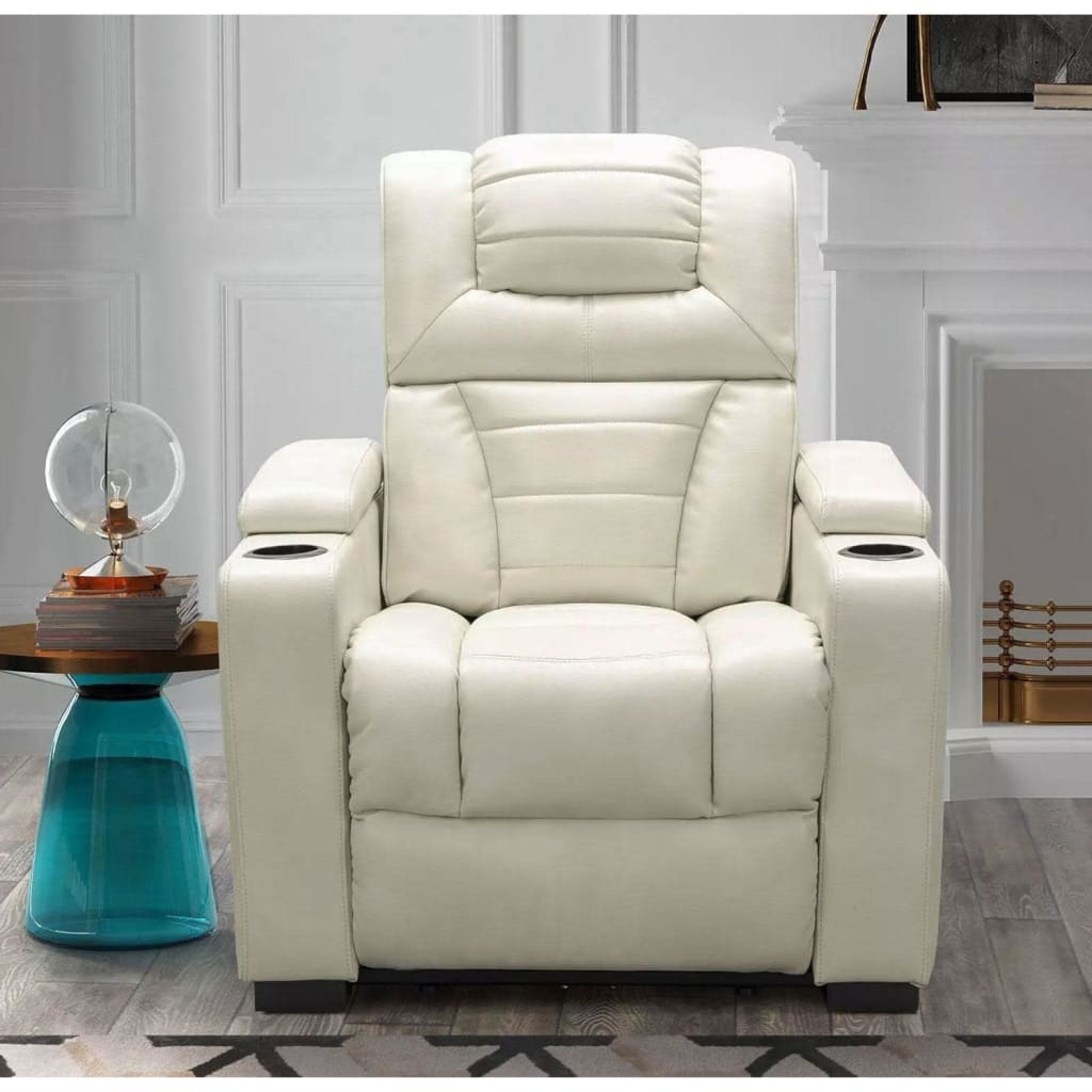 Abbyson Living Lexington Leather Gel Power Theater Recliner for 399