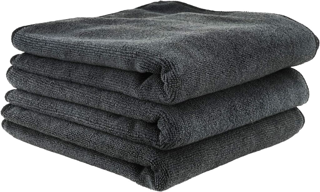 Chemical Guys Workhorse Microfiber Towel (Metal) - 24in x 16in - Gray - 3 Pack main image 0