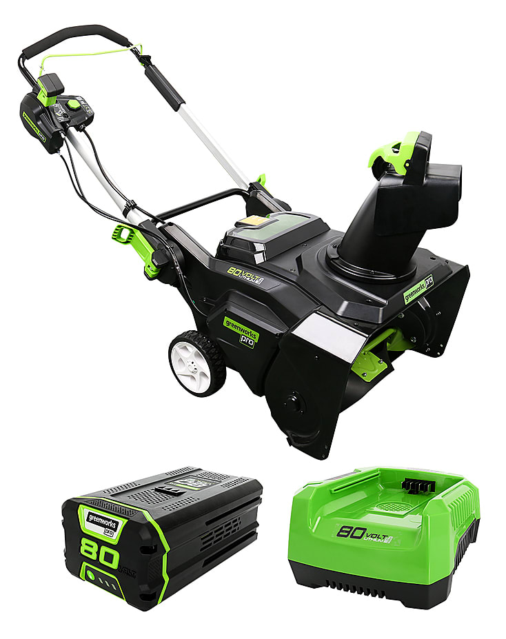 Greenworks Pro 22" 80V Cordless Brushless Snow Blower for 450 2605902