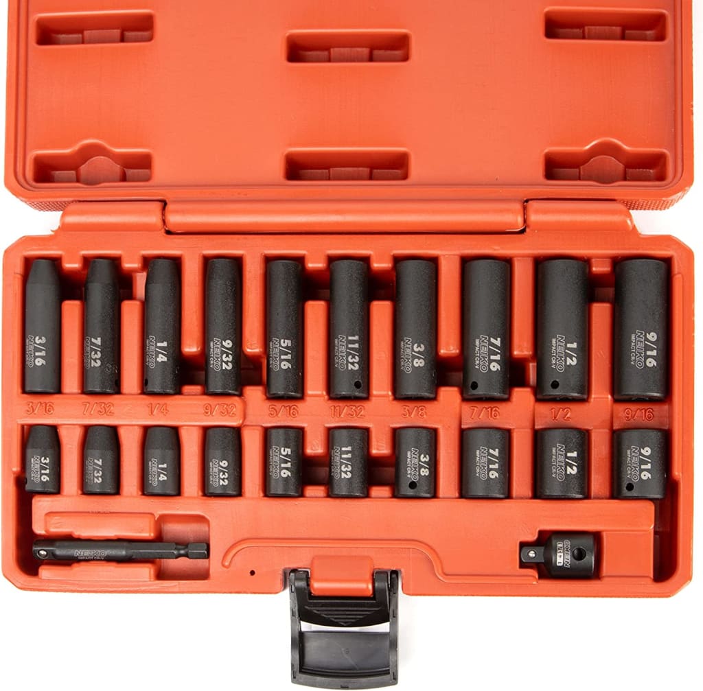 Neiko 22pc SAE Socket Set for 29 02435A