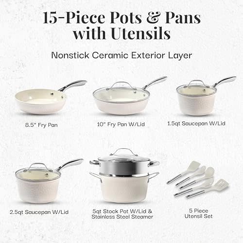 Ninja 3Qt Saute Pan, 2.5Qt. Saucepan & 8Qt. Sto ck Pot Bundle