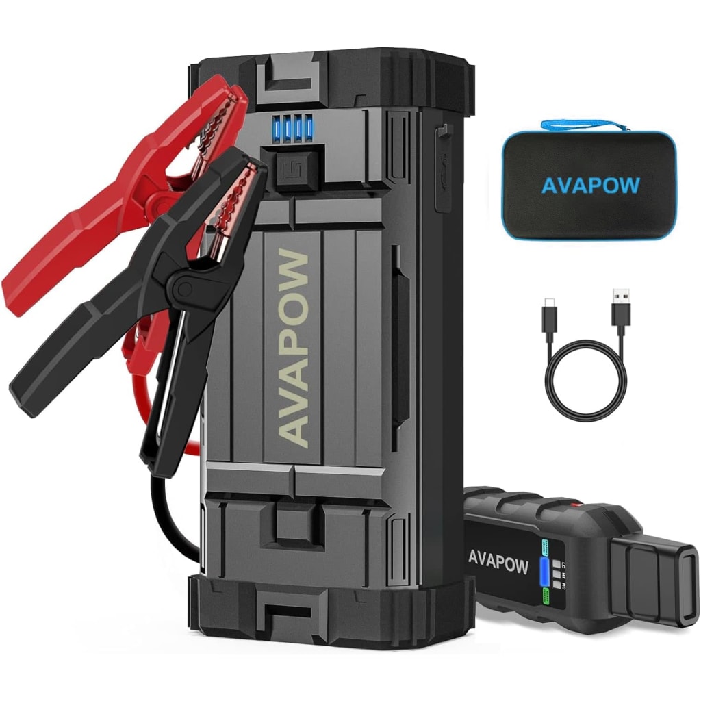 Avapow 18,000mAh Portable Car Jump Starter for 29