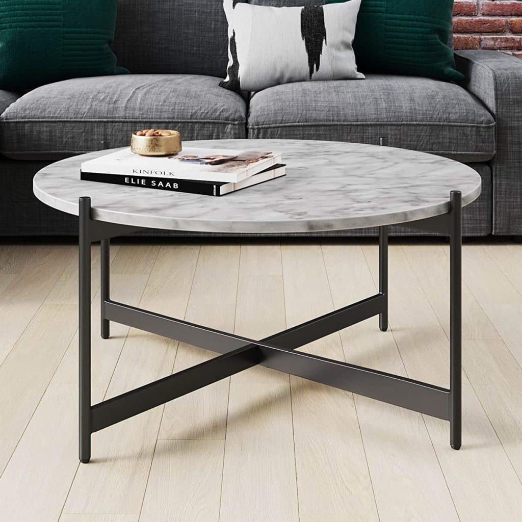 Nathan James Piper Faux Marble Coffee Table for 147 3150