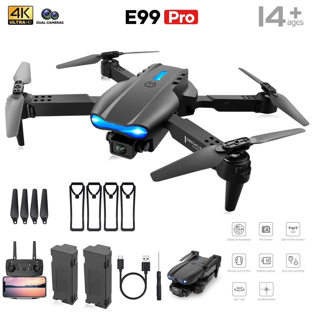 BeePrincess Drone w/ 4K Dual Cameras for $22 + free shipping w/ $35