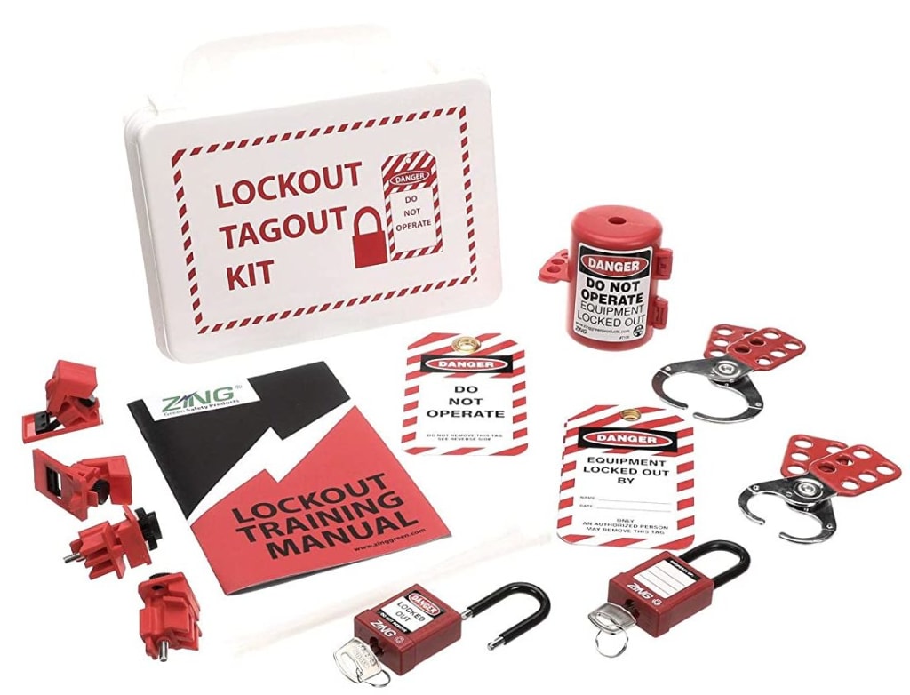 Lockout Safety Supply Electrical Lockout Tagout Kit for $70 - 7136