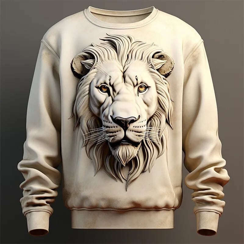 3d hotsell lion sweatshirt