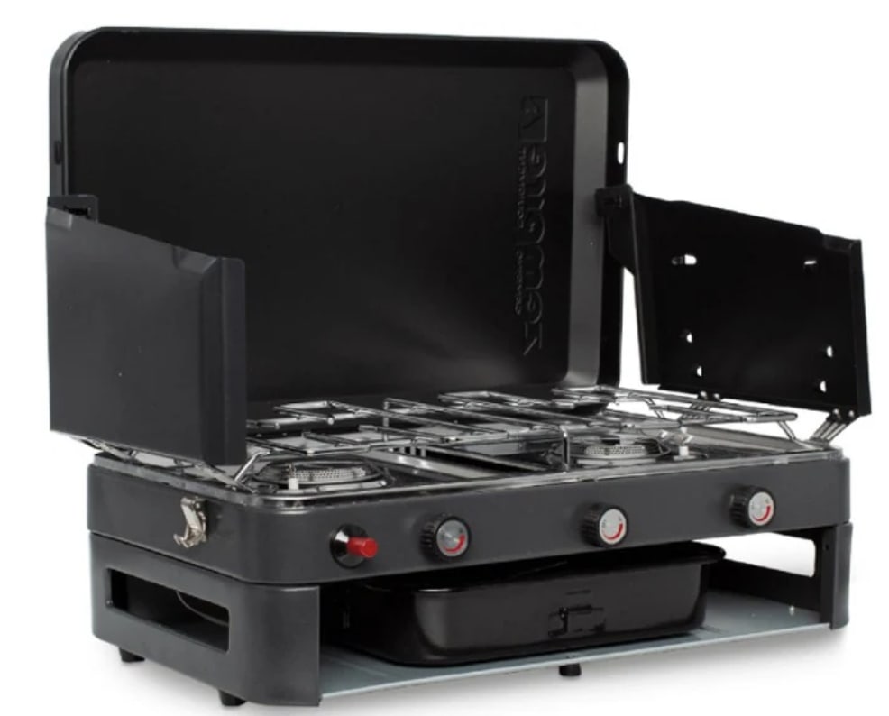 Zempire 2Burner Deluxe & Grill HighPressure Camping Stove for 139