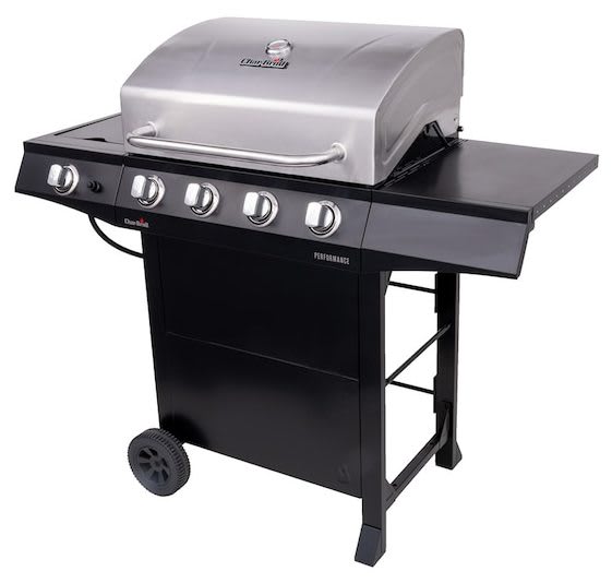 Char-Broil Performance Series 4-Burner Liquid Propane Gas Grill w/ Side ...