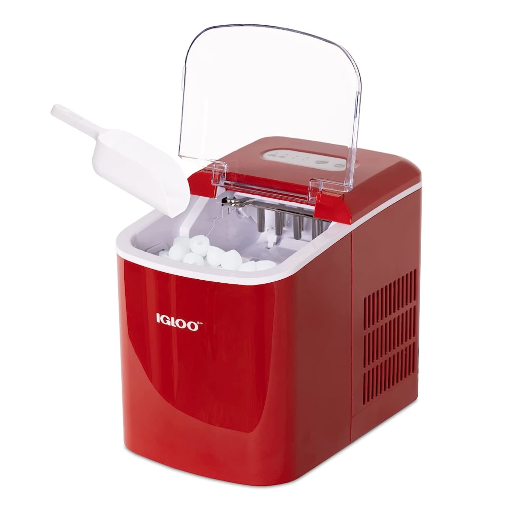 Igloo Electric Countertop Ice Maker Machine for 80 w/ Prime IGLICEB26RD