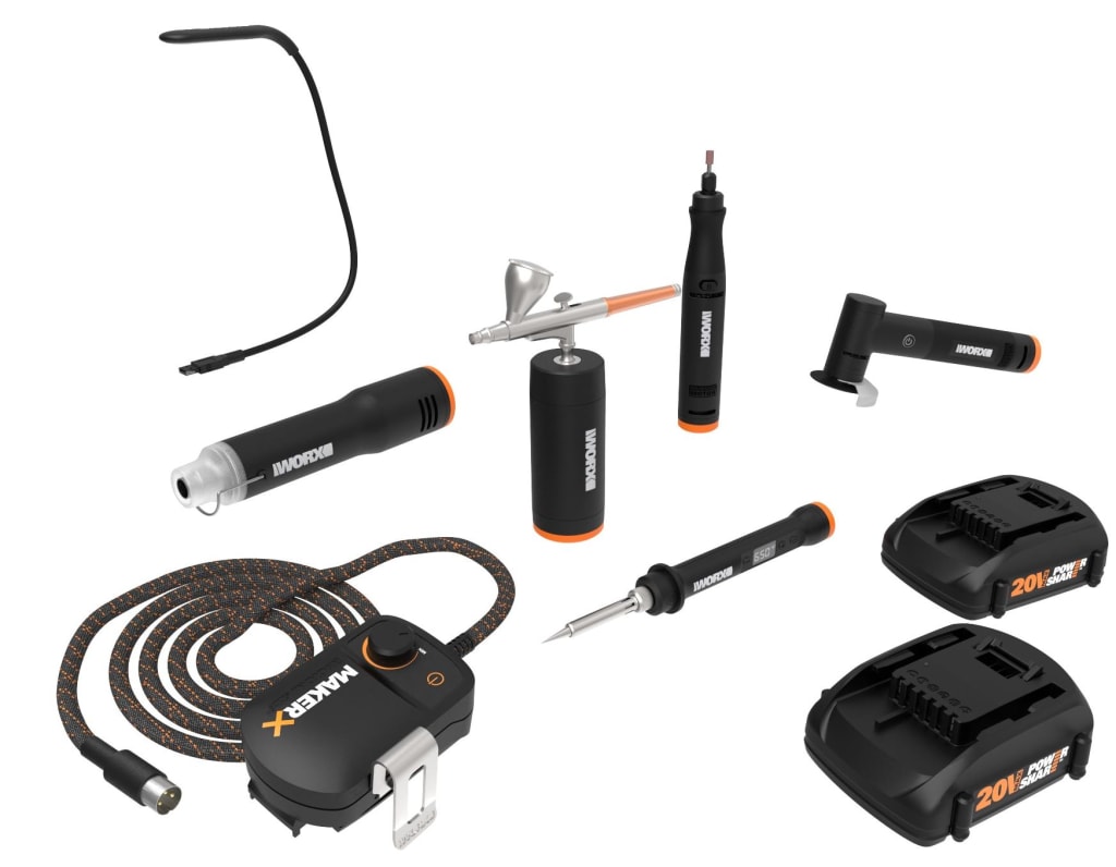 Worx MakerX 20V 6Piece Ultimate Crafting Tool Combo Kit for 243 WX996L