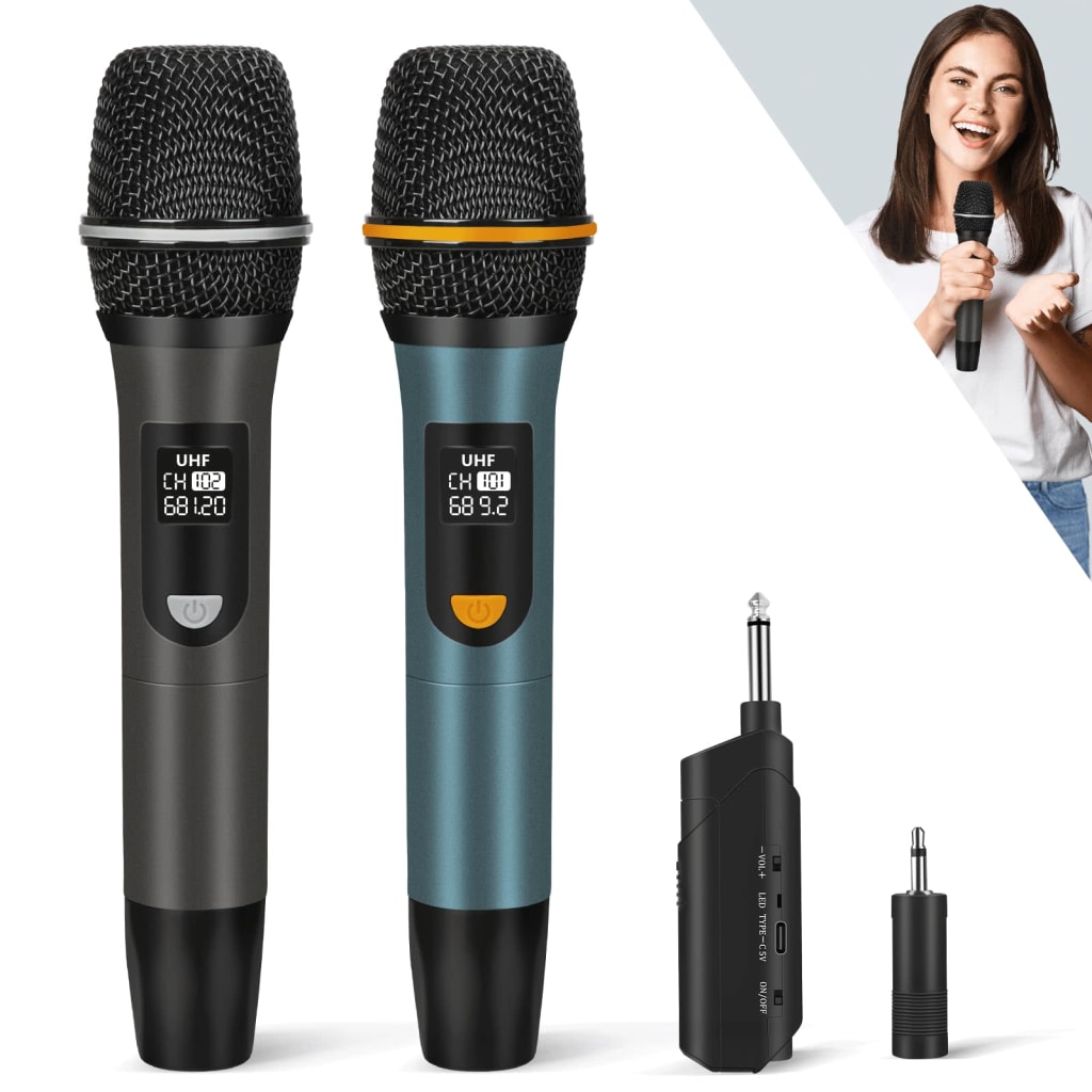 Wireless Uhf Rechargeable Microphone System For $21