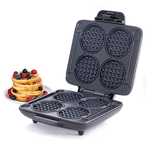 Dash Mini Maker Portable Grill Machine + Panini Press - Red & DMW001RD  Machine for Individual, Paninis, Hash Browns, & other Mini waffle maker, 4