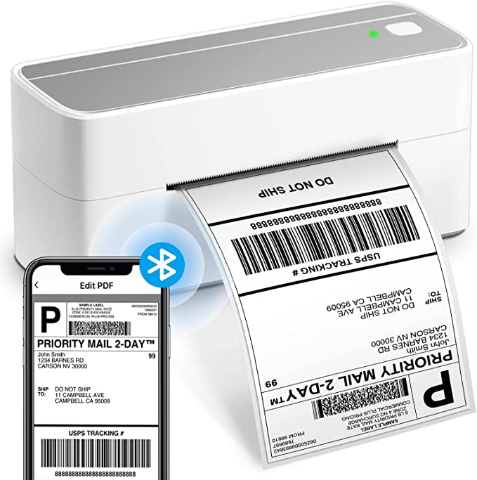 Asprink Bluetooth Thermal Shipping Label Printer for 140 PM241BT