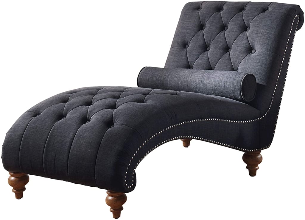 Rosevera Teofila Tufted Chaise Lounge Chair for 326 D77