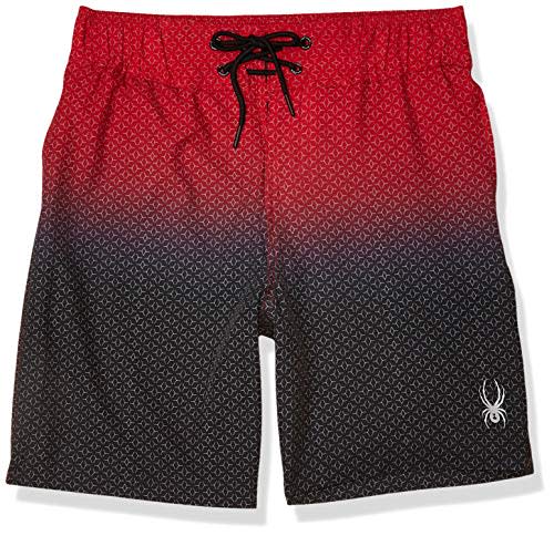 Spyder Men's 7 Standard Volley Geometric-Print Swim Trunks