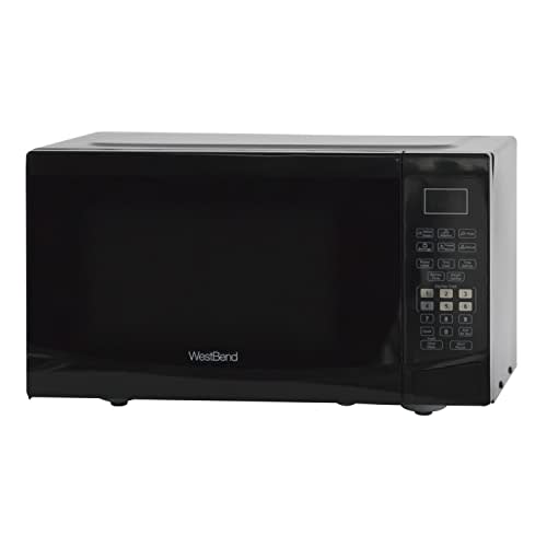 West Bend WBMW92B Microwave Oven 900Watts Compact with 6 Pre Cooking