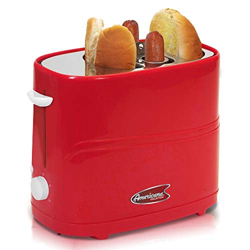 Elite Gourmet MaxiMatic ECT304R Hot Dog Toaster, Red for 58