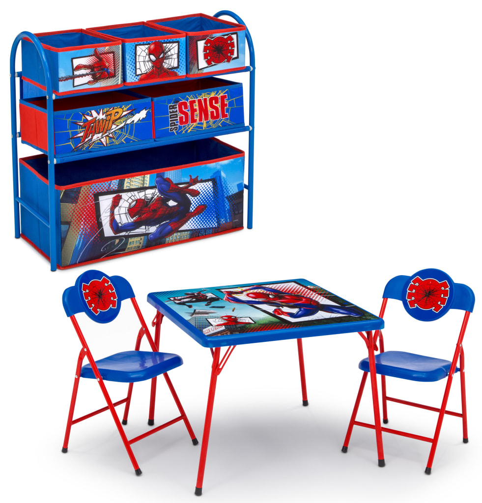 Delta Children Marvel SpiderMan 4Piece Toddler Playroom Set for 32