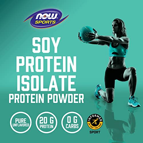 Now Foods Now Sports Nutrition Soy Protein Isolate 20 G 0 Carbs Unflavored Powder 2 Pound 2981