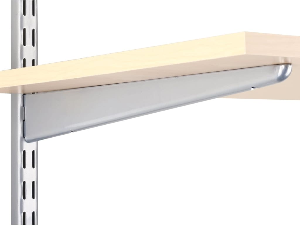Knape & Vogt John Sterling White Steel Heavy Duty Bracket 12 Ga. 12 in. L 125 lb - Ace Hardware