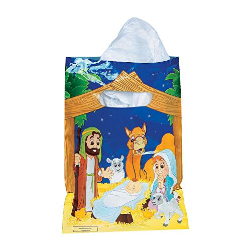 Fun Express - Nativity Party Favor Bags (36pc) for Christmas