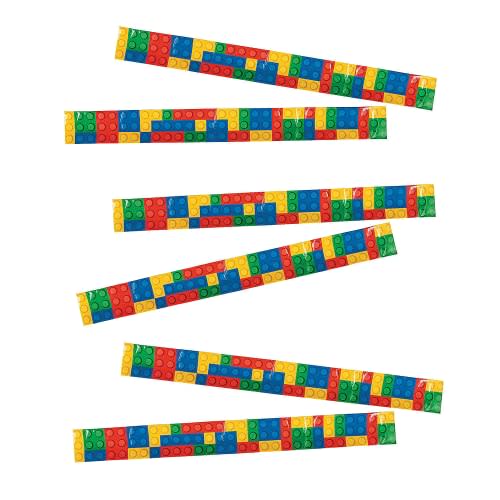 Fun Express Color Brick Party Slap Bracelet (set of 12) Party Supplies