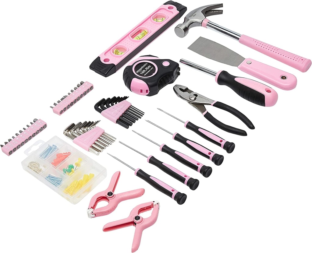 Amazon Basics 82Piece Tool Set with Tool Bag for 36 LTK013