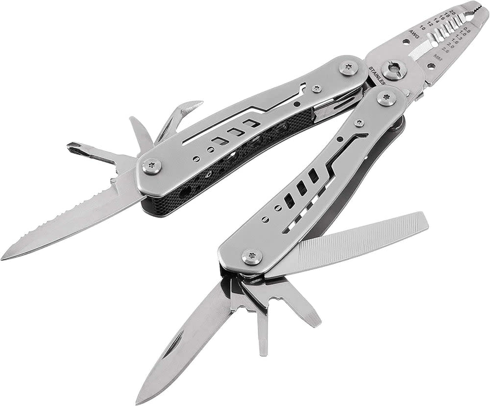 Multitool Cheap Amazon Basics 10-in-1 Stainless Steel Multitool for $10 - B07TLYK7BB