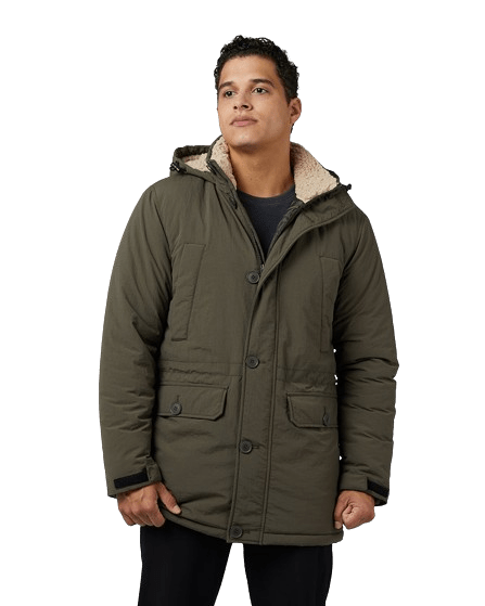 32 Degrees Men's Commuter Tech Sherpa-Lined Parka (M & L only) for $25