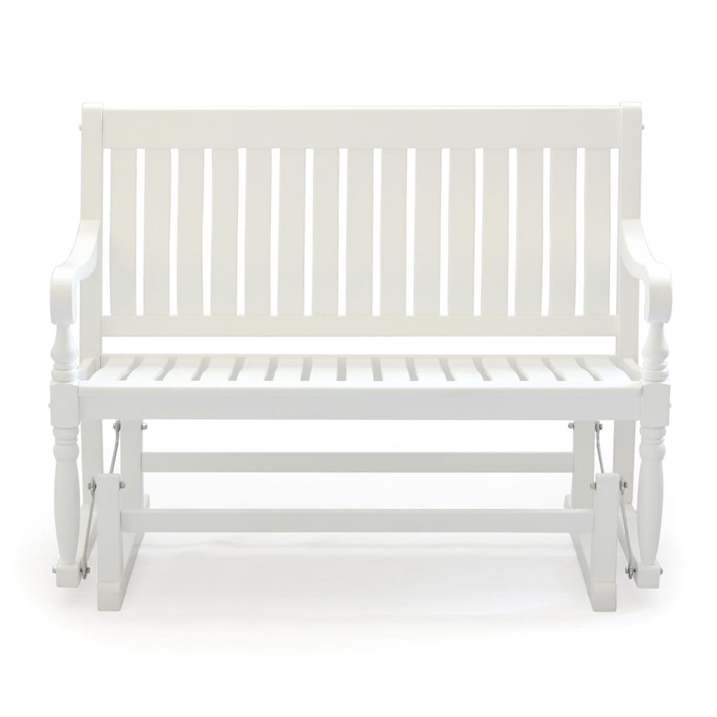 member's mark painted wood glider bench