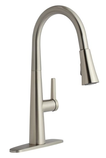 allen + roth Bryton Stainless Steel Single Handle Pull-Down Kitchen ...