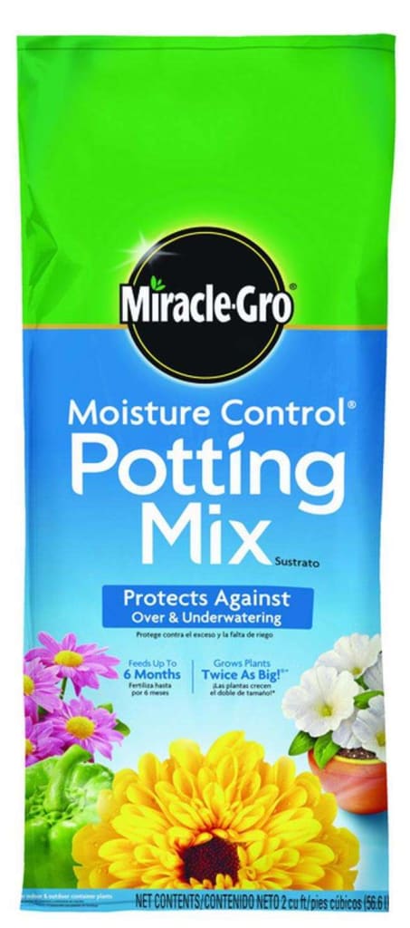 Miracle-Gro Moisture Control Flower Potting Mix 2-Cu. Ft. Bag for $13 ...