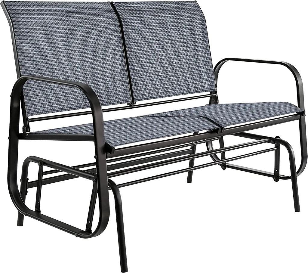 Amazon Basics 2Person Patio Glider Chair for 106 JC363