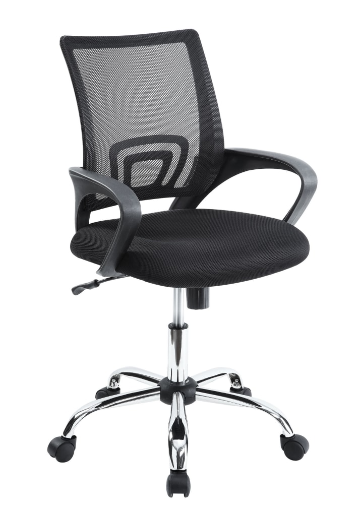 Mainstays Mesh Task Chair with Plush Padded Seat, Multiple Colors