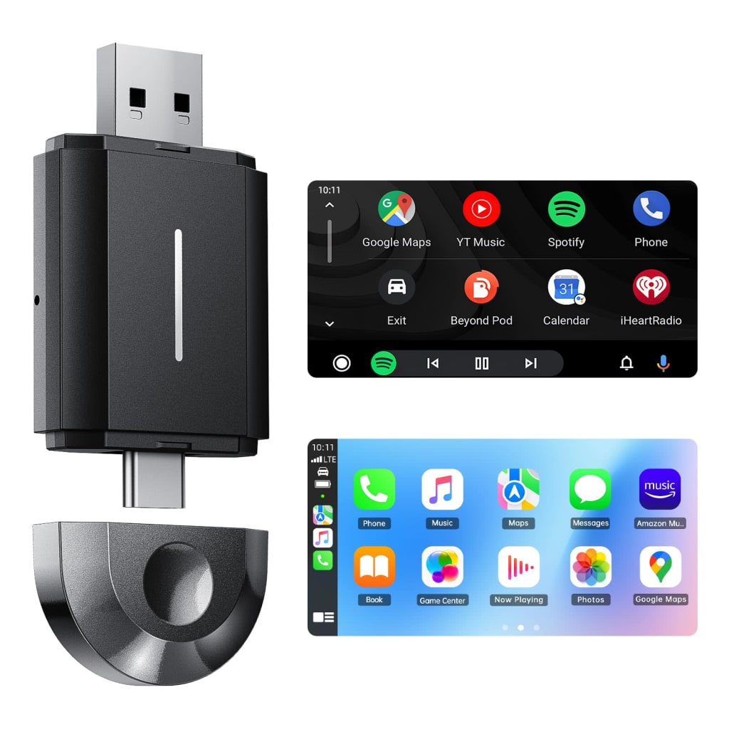 2in1 Wireless Car Audio Adapter for 60
