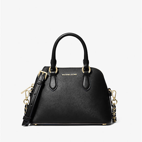 Michael Kors Veronica Extra-Small Saffiano Leather Crossbody Bag (Black)  32S3G6VC0L-001