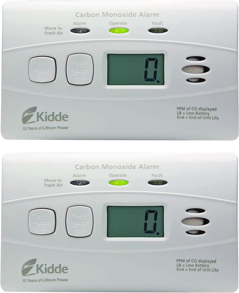 Kidde Carbon Monoxide Detector 2Pack for 78 C3010D