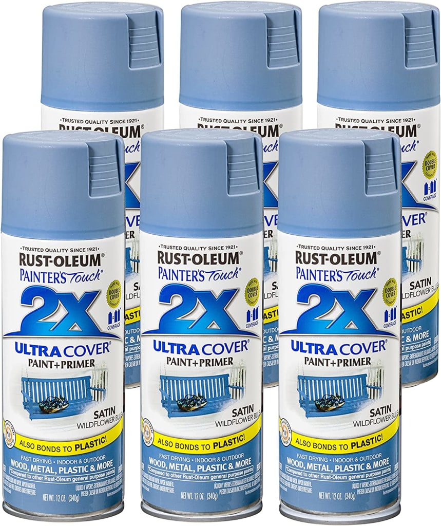 RustOleum Wildflower Blue Ultra Cover 2X Enamel Spray Paint 12oz. Can