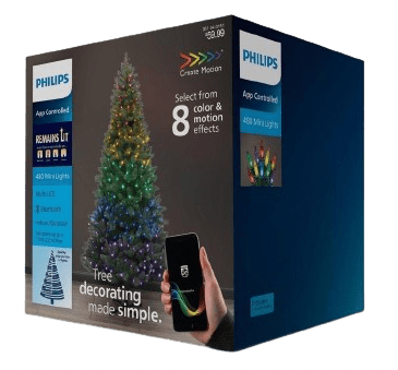 Philips 480-Piece LED Create Motion Tree Decorating String Lights for ...