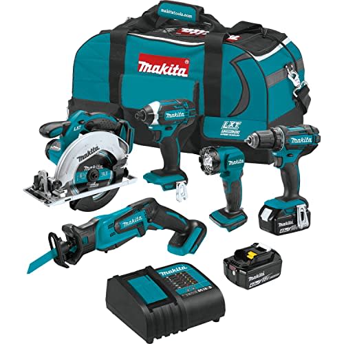 Makita XT510SM 18V LXT Lithium-Ion Cordless 5-Pc. Combo Kit (4.0Ah