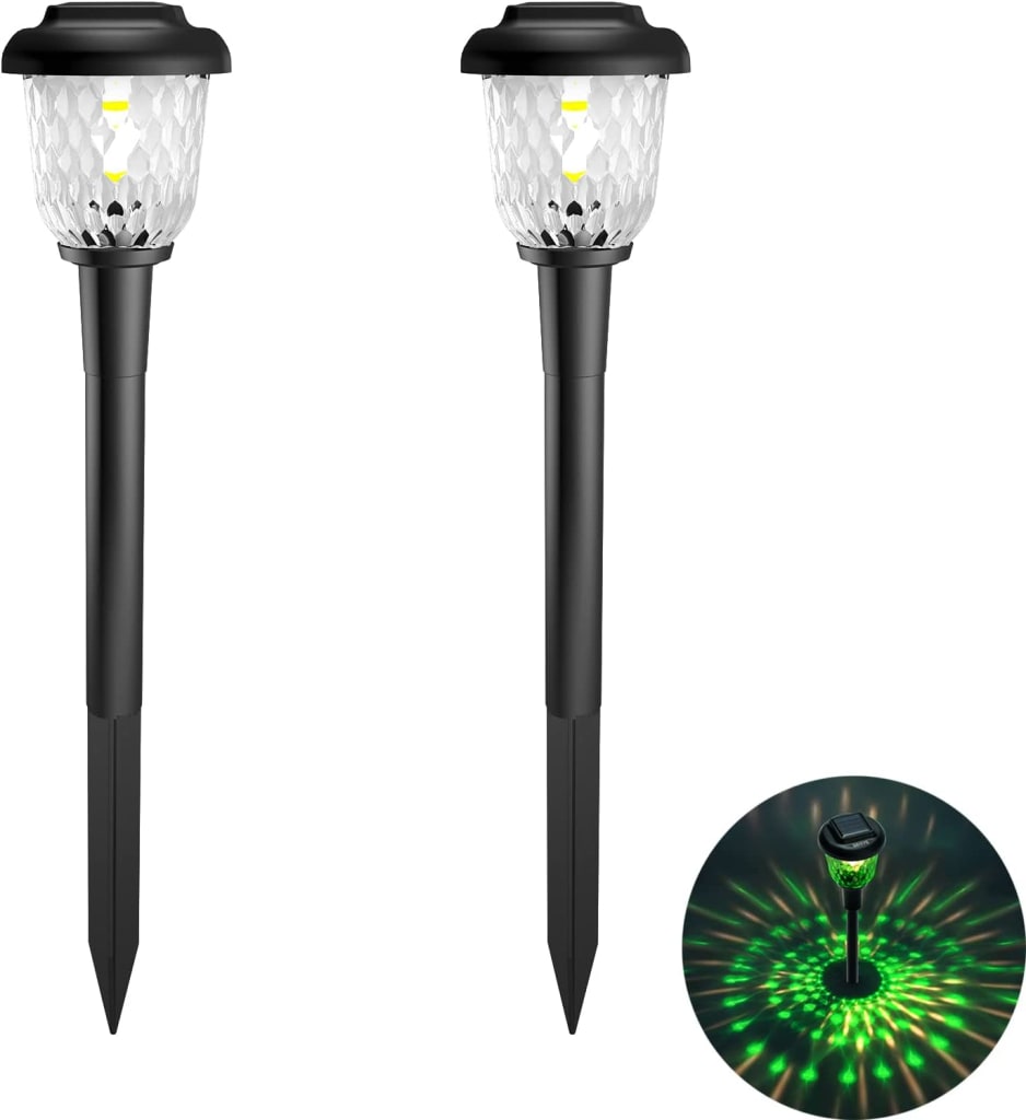 Sidsys Solar Outdoor Pathway Light 2-Pack for $15 - SD22L0008