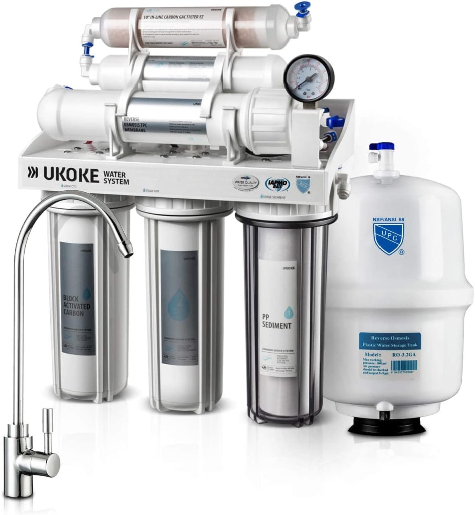 Ukoke Stage Reverse Osmosis Water Filtration System For Uwfs L