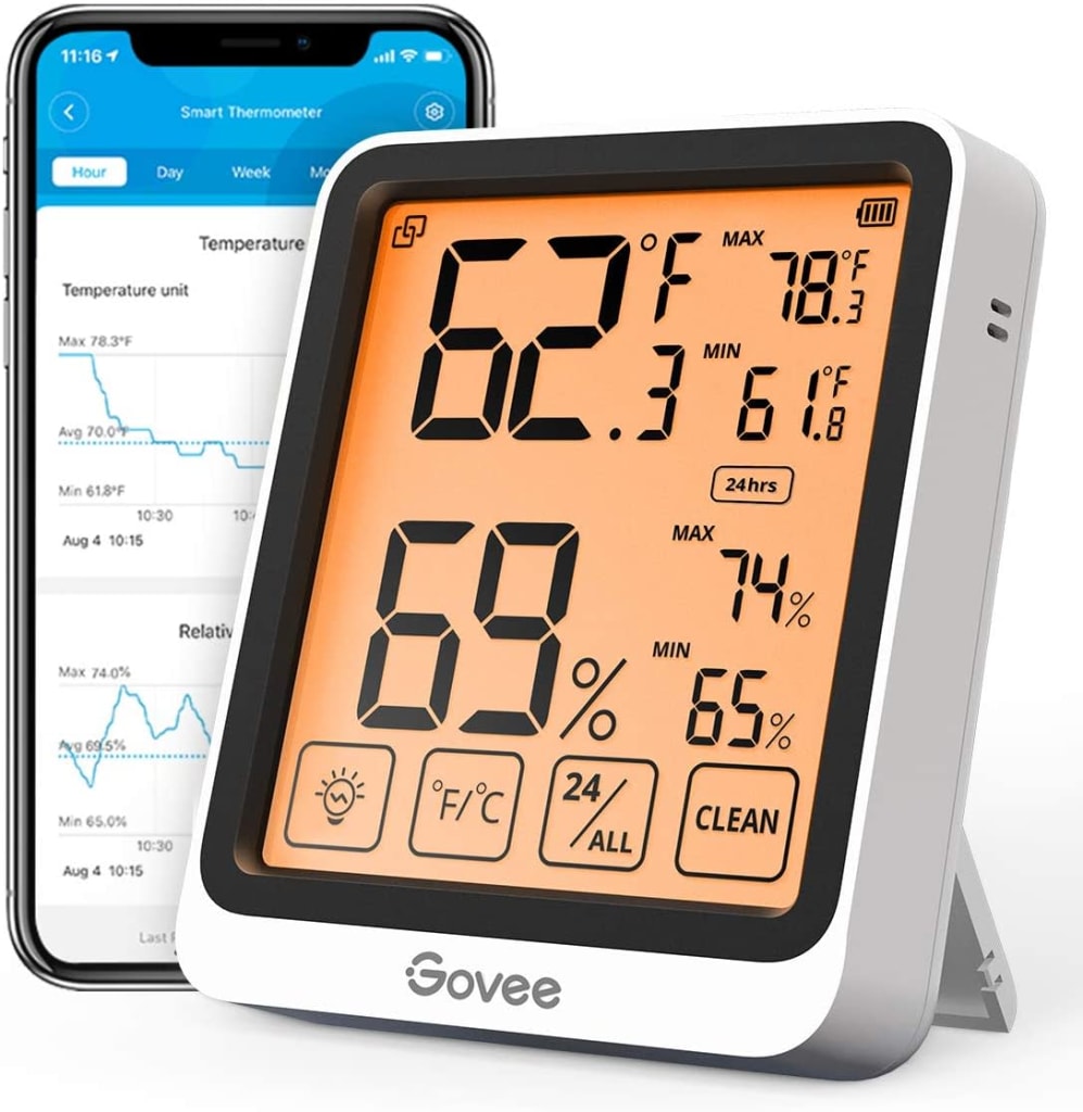 Govee Indoor Hygrometer Thermometer for $15 - H5177001