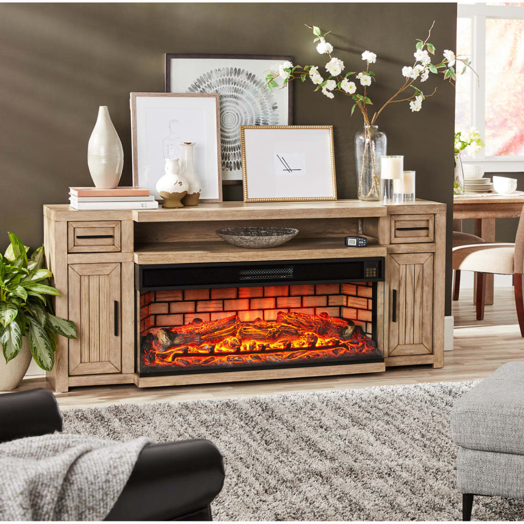 Members Mark Delmar 75 Solid Hardwood Fireplace Heater Console for $599  for members - GSF882116