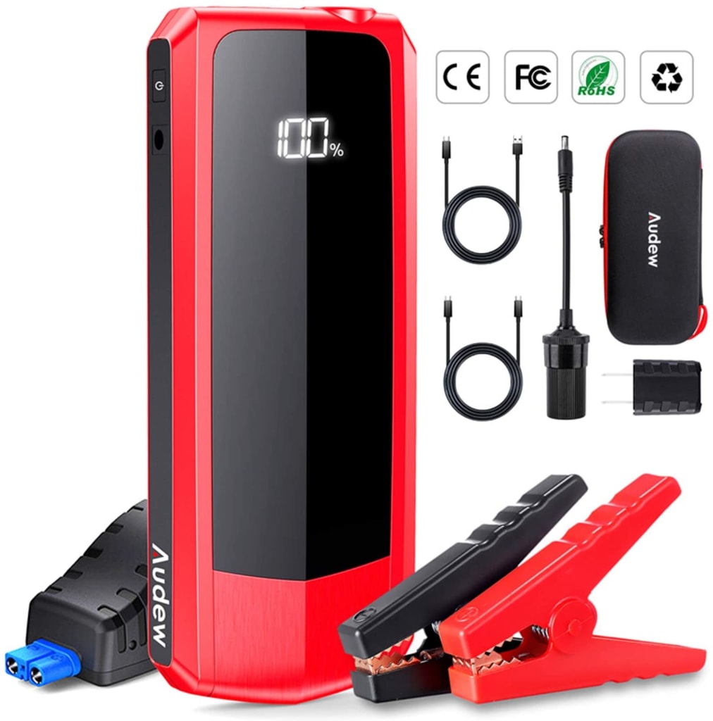 Audewdirect 20,000mAh 12V Car Jump Starter for 58 Epower155